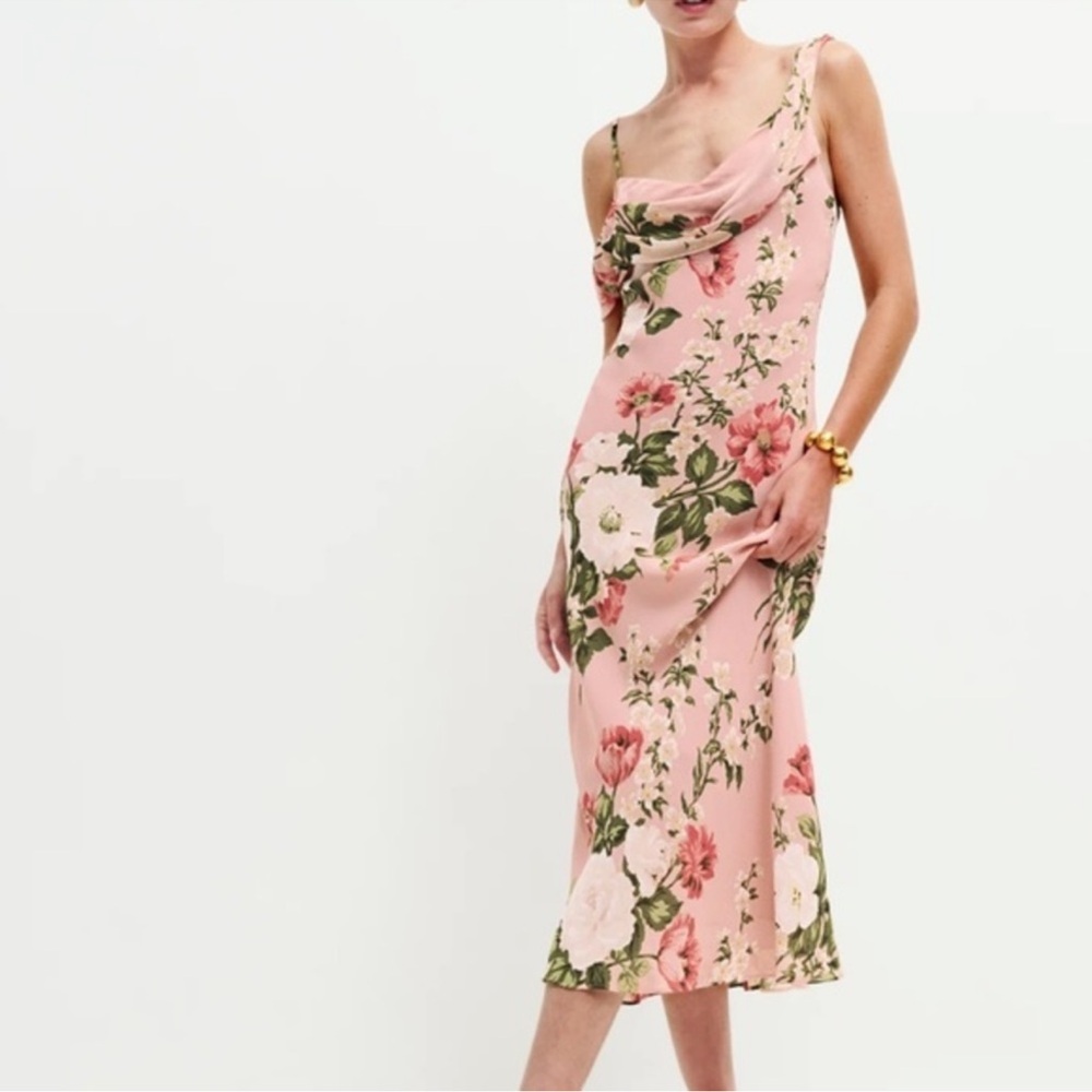 Reformation Raya Floral Midi Dress NWT